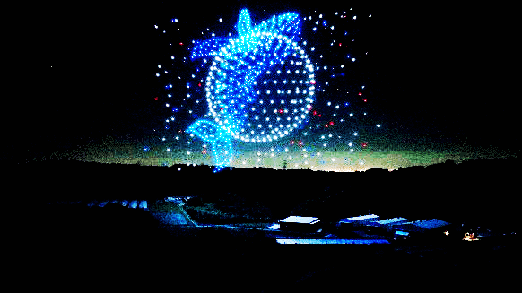 ドローンショーのイメージ画像