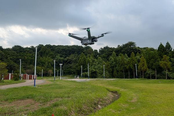 写真：飛行するドローン