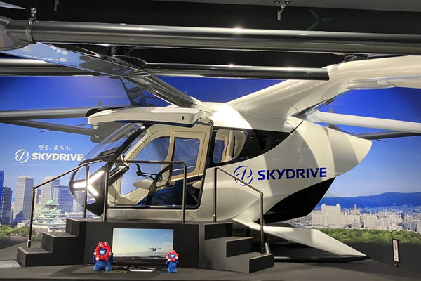 写真：展示されたSKYDRIVE（SD-05）のフルスケールモック