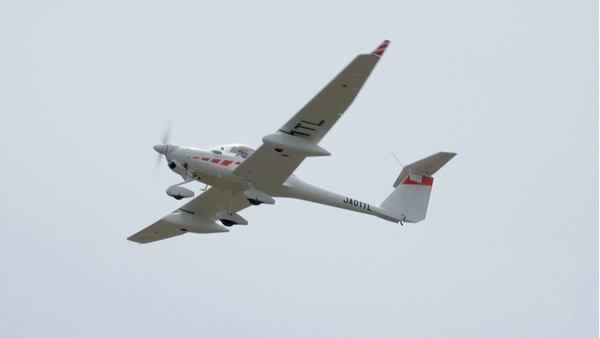 写真：飛行する計測用検証機
