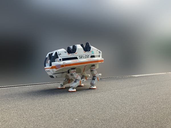 アスラテック、巨大4脚歩行ロボット「SR-02」の新モーション開発で技術