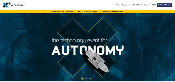 XPONENTIALのウェブサイトトップページ