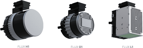 写真：「FLUX H1」「FLUX O1」「FLUX L1」