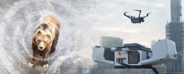 ドックステーション「DJI Dock 3」、クマのイメージ