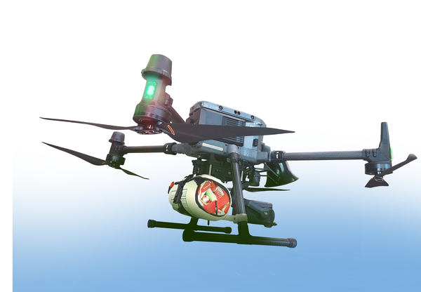 写真：水難救助対応型ドローン