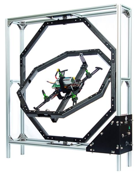 写真：ドローン用テストベンチ「FFT GYRO」（Eureka Dynamics）