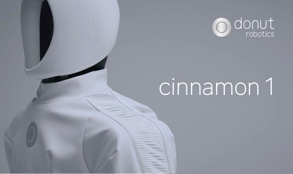 写真:ヒューマノイド「cinnamon 1」の首付近のアップ