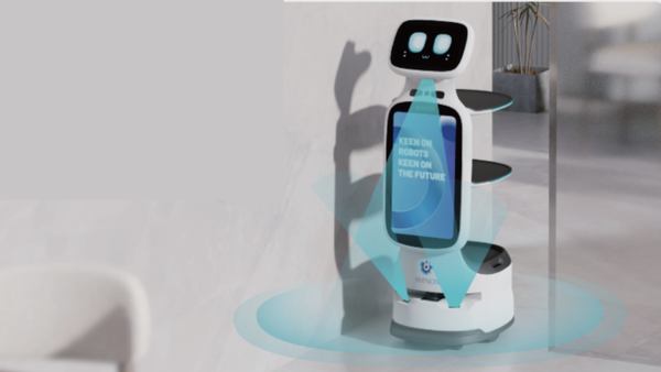 DFA Robotics、大型サイネージ搭載の小型配膳ロボット「KEENON T11