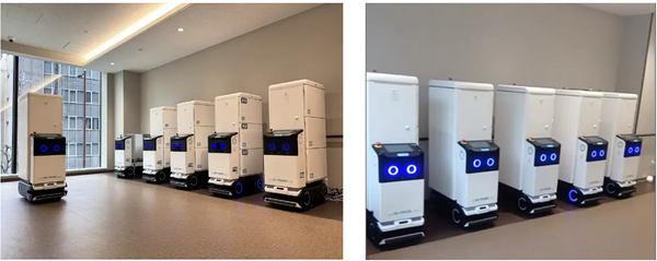 写真：建物内に設置された複数の「AI-MHOS」