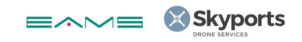 イームズロボティクスとSkyports Drone Servicesのロゴ