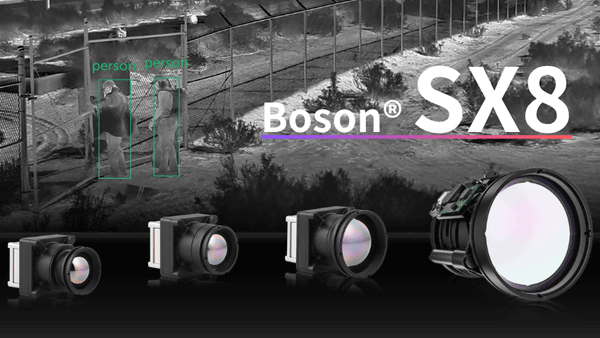8µm非冷却長波長赤外線(LWIR)カメラモジュール「Boson SX8」