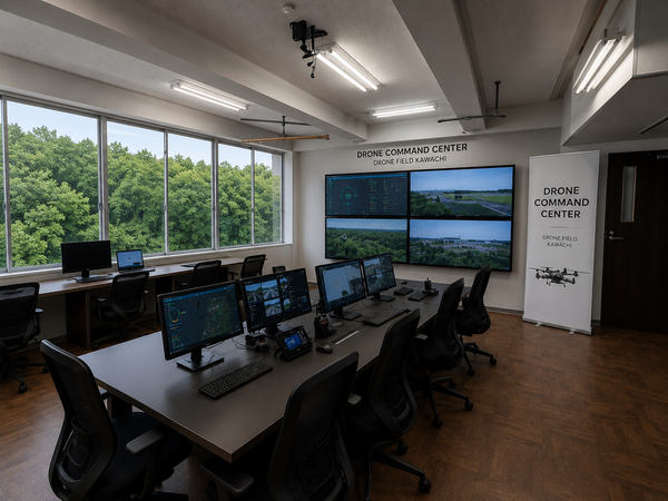 写真:Drone Command Center KAWACHIの活用イメージ