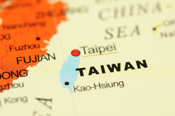 地図に示された台湾