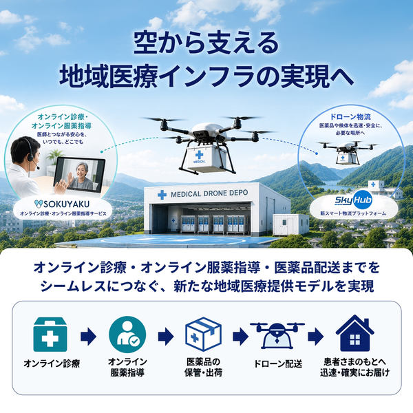 「メディカル・ドローンデポ」のイメージ、概要