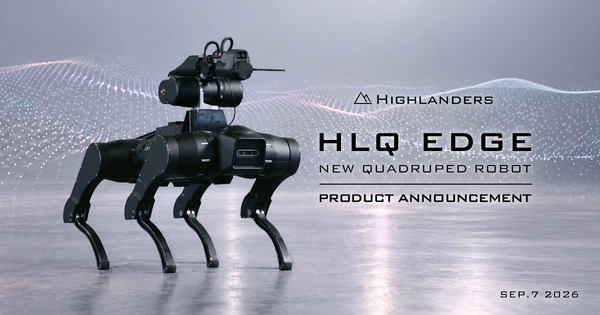 写真:国産4足歩行ロボット「HLQ EDGE」
