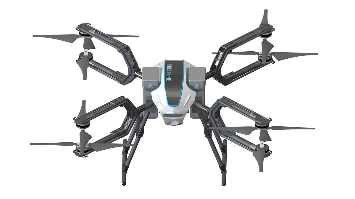 PRODRONE、中型ダブルローター8枚機の新型プラットフォーム機