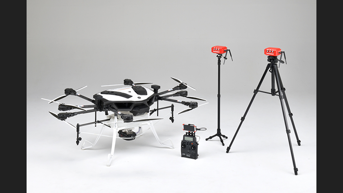 ヤマハ発動機、省力・効率化を実現する農業用ドローン自動機「YMR-08AP