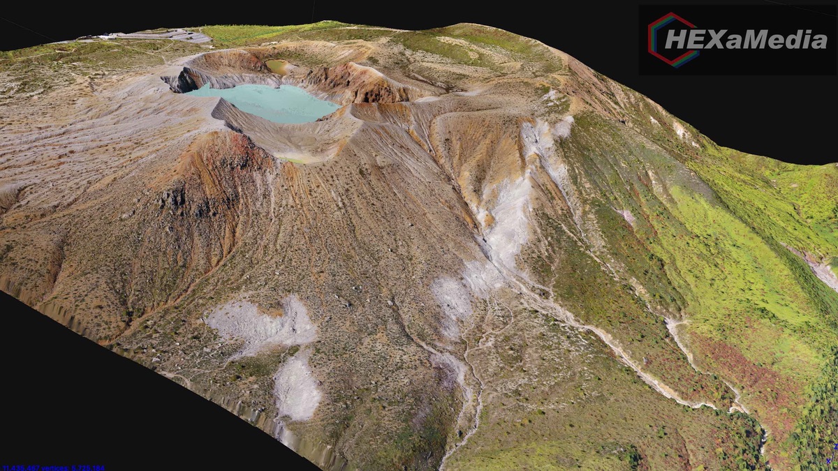ヘキサメディア ドローンによる気象庁火山調査を実施 ドローンジャーナル