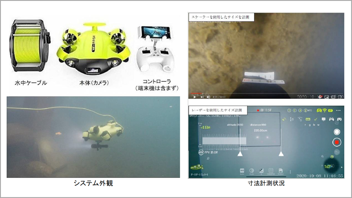 ジュンテクノサービス、NETISに「水中自航型ロボットカメラ（水中