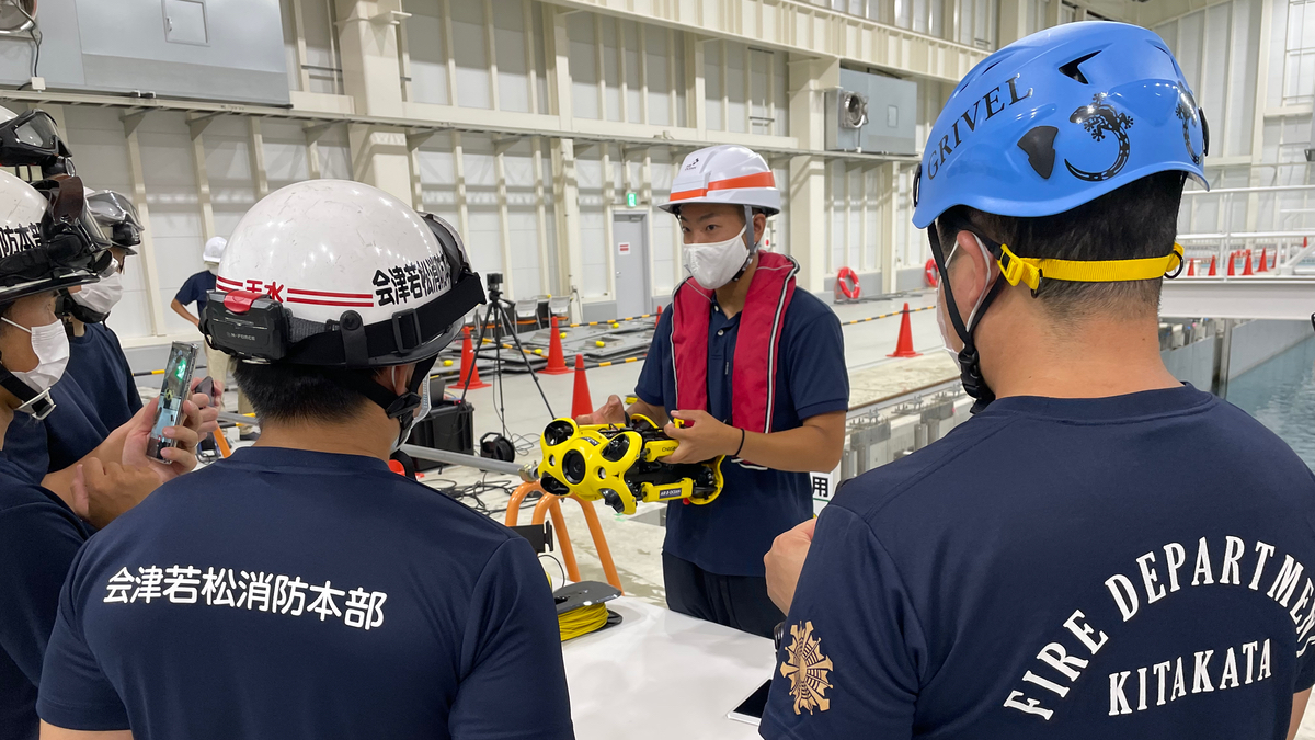特集】福島県、消防本部職員へ「水中ドローン講習」初実施 - ドローン