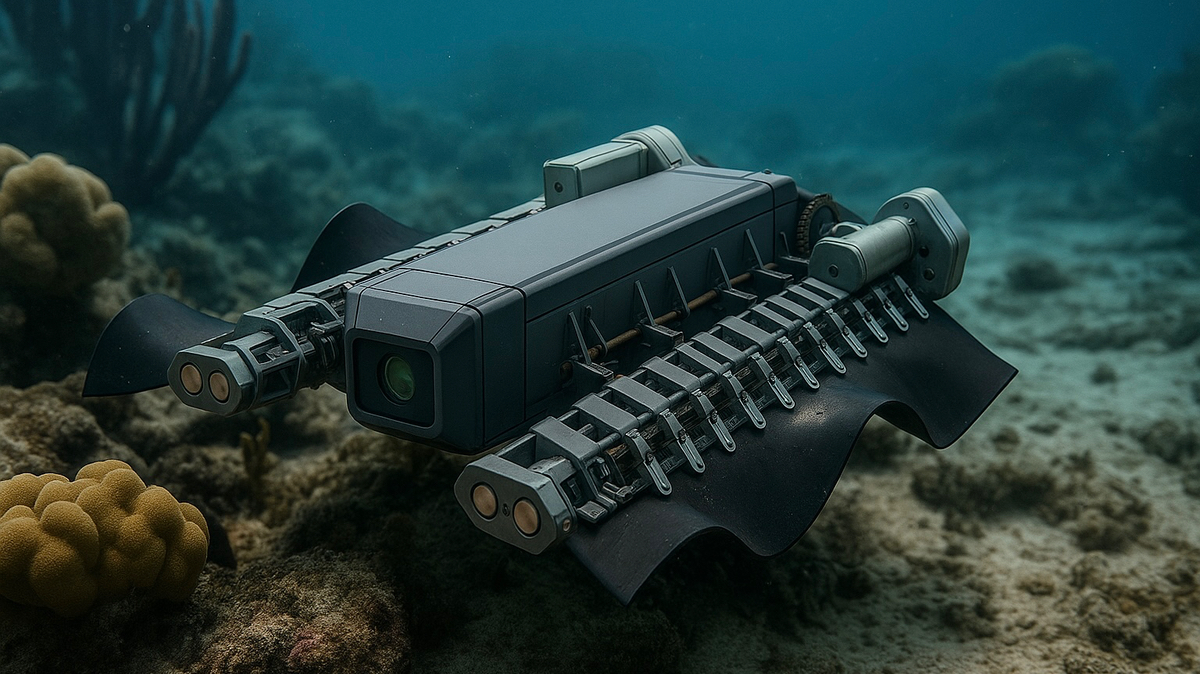 海外製　新品未組み立て　1/100　拡大版　水陸両用ロボット　　匿名配送 Chart、水陸両用「ヒレロボット」の開発を開始 - ドローンジャーナル