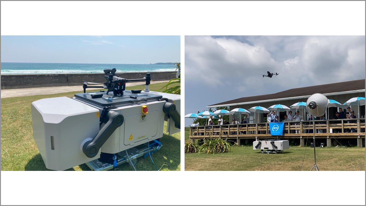 ブルーイノベーション、三重県志摩市の津波避難訓練でドローン避難広報