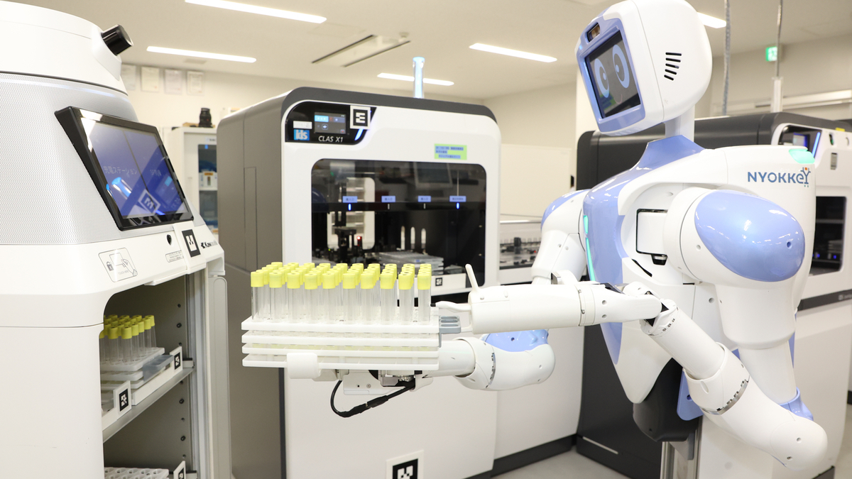 藤田医大と川崎重工、ロボット連携による臨床検体配送から臨床検査機器