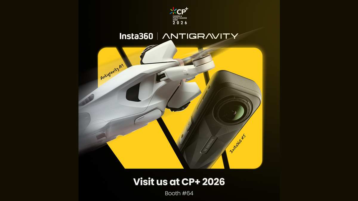 Insta360とAntigravityが「CP+2026」に共同出展、360度全景撮影