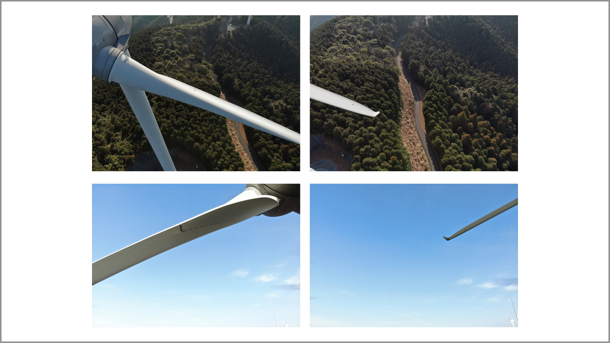 センシンロボティクス、ドローン活用の風力発電設備点検に「3ブレード