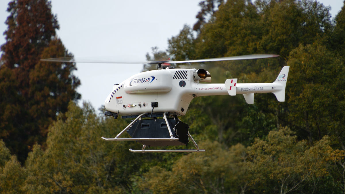三和技巧、SwissDronesの大型ヘリドローン「SDO 50」を導入 - ドローン
