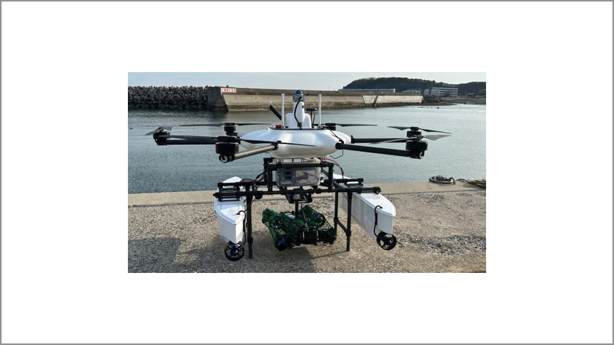 水空合体ドローンで港湾点検を効率化